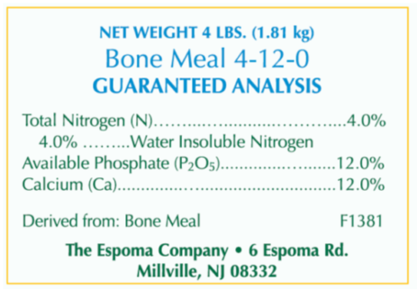 Espoma Organic Bone Meal - 4 pounds