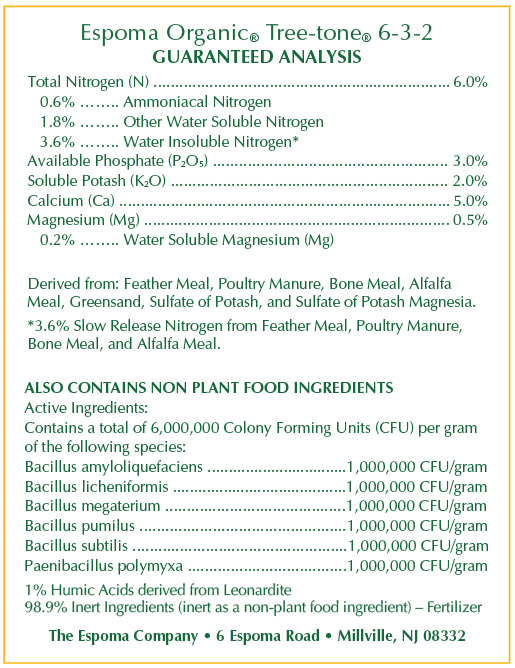 Espoma Organic Tree-Tone - 4 pounds