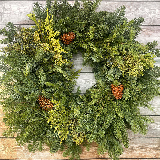 Classic Original with Cones Wreath