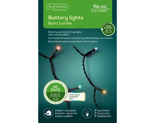 Battery-Operated LED Light String 192ct