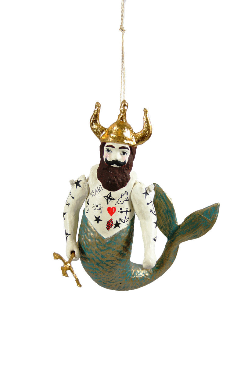 Poseidon Mermaid Ornament
