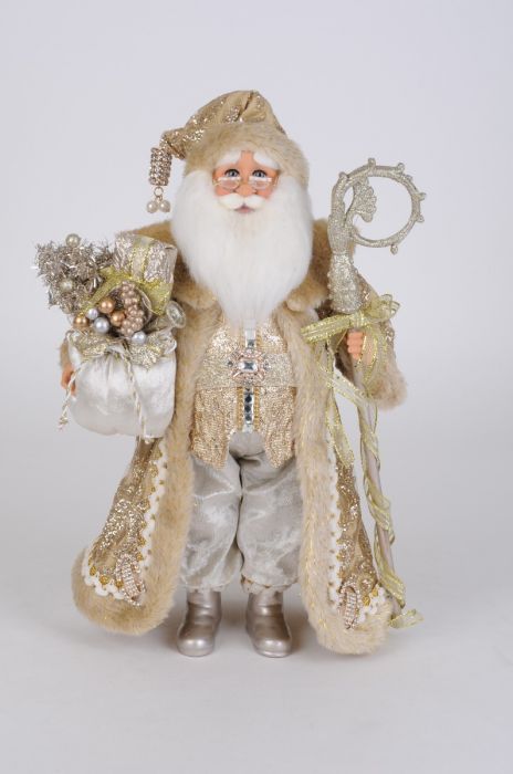 Lighted Touch of Gold Santa